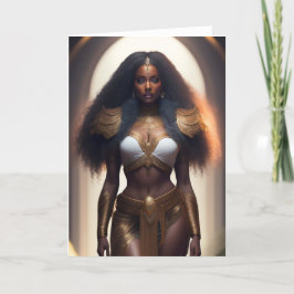 Golden Goddess Wenskaart Bedankkaart