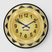 Golden Gold Design Grote Klok (Voorkant)