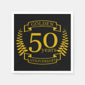 GOLDEN Golden 50 jaar Jubileum 50 jaar Servet (Voorkant)