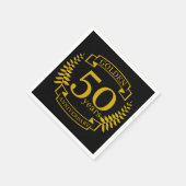 GOLDEN Golden 50 jaar Jubileum 50 jaar Servet (Hoek)