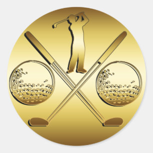GOLDEN GOLF RONDE STICKER