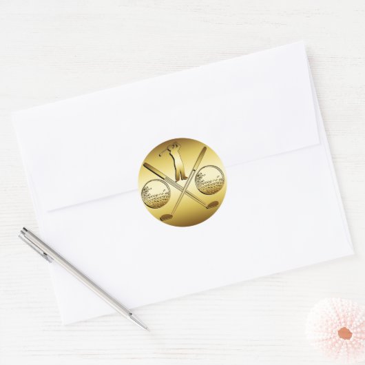 GOLDEN GOLF RONDE STICKER (Envelop)