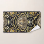 Golden Gorgon Medusa Hollywood Regency Bad Handdoek (Handdoek)