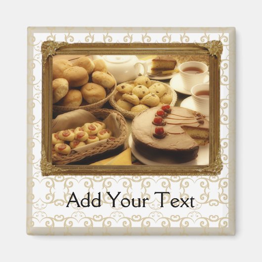 Golden Grace Desserts Magneet (Voorkant)