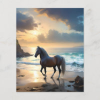 Golden Grace: een Palomino paard op de Sunset Shor