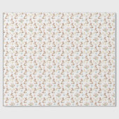 Golden Grace – Watercolor Easter Bunny Seamless Cadeaupapier (Vlak)