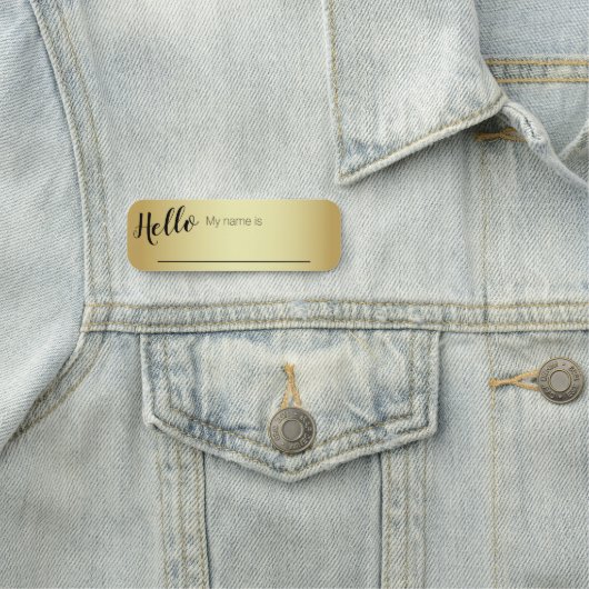 Golden gradiënt Hallo Naamplaatje (In situ)