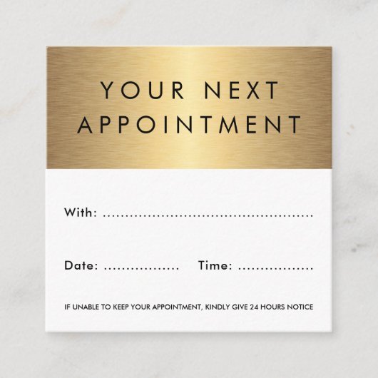 Golden gradiënt witte zwarte douane logo afsprakenkaartje (Voorkant)