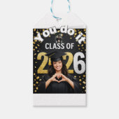Golden Graduation Celebration Card – Congratulatio Cadeaulabel (Voorkant)