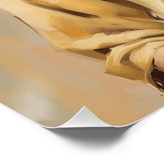 Golden Grains: Cowgirl Wall Art Perfect Poster (Hoek)