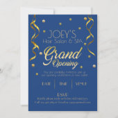 Golden Grand Opening Business RSVP Uitnodiging Kaa (Voorkant)