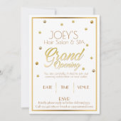 Golden Grand Opening Ceremony Uitnodiging Kaart (Voorkant)