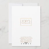 Golden Grand Opening Ceremony Uitnodiging Kaart (Achterkant)