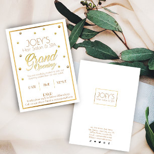 Golden Grand Opening Ceremony Uitnodiging Kaart