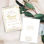 Golden Grand Opening Ceremony Uitnodiging Kaart