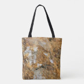 Golden Granite Rock Natuur Canvas tas (Achterkant)
