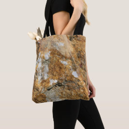 Golden Granite Rock Natuur Canvas tas