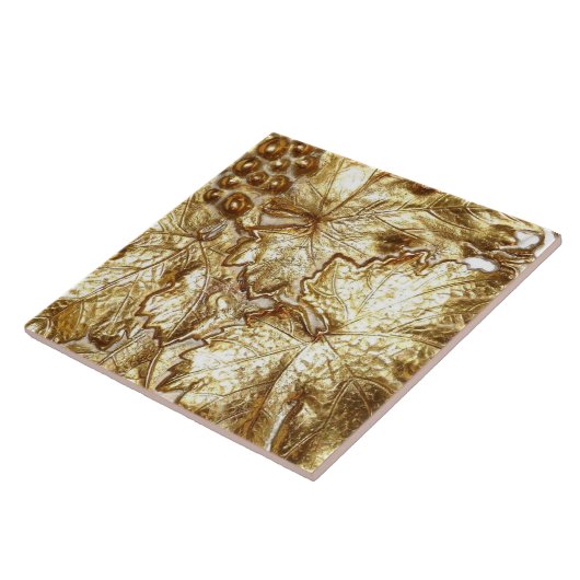 GOLDEN GRAPE LEAVES TEGELTJE (Zijkant)
