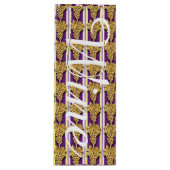 Golden Grapes Pattern Wijn Cadeautas (Voorkant)