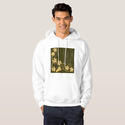 Golden Grapevine Mannen Hoodie (Voorkant volledig)