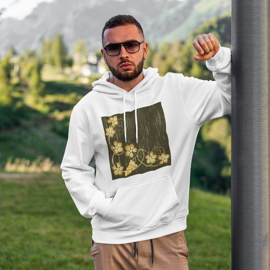 Golden Grapevine Mannen Hoodie