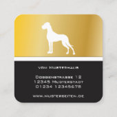 Golden Great Dane Fancy Visitekaartjes (Achterkant)