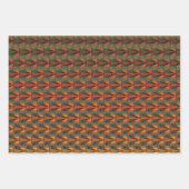 Golden Great Gatsby Feathers art deco design Inpakpapier Vel (Voorkant 3)