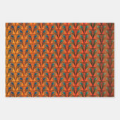 Golden Great Gatsby Feathers art deco design Inpakpapier Vel (Voorkant 2)