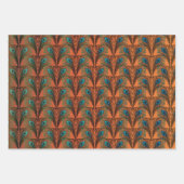 Golden Great Gatsby Feathers art deco design Inpakpapier Vel (Voorkant)