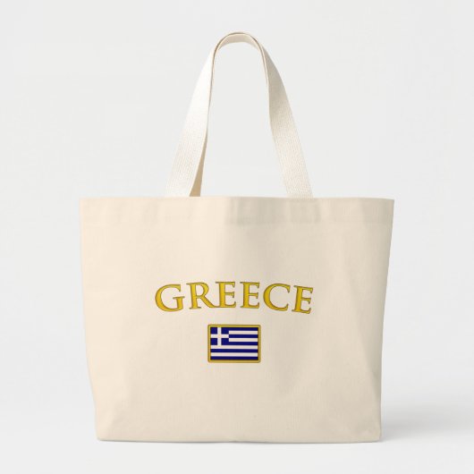 Golden Greece Grote Tote Bag (Voorkant)