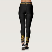 Golden Greek Key Athletic Leggings (Achterkant)