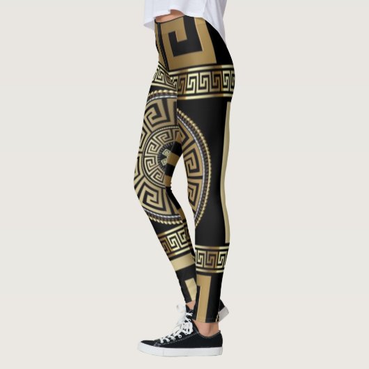 Golden Greek Key Leggings (Links)