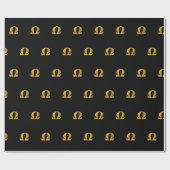 Golden Greek Omega - Symbool van verzet Cadeaupapier (Vlak)