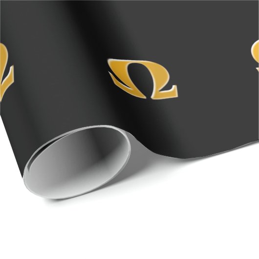 Golden Greek Omega - Symbool van verzet Cadeaupapier (Rol Hoek)