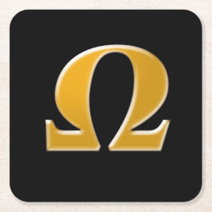 Golden Greek Omega - Symbool van verzet Kartonnen Onderzetters