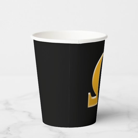 Golden Greek Omega - Symbool van verzet Papieren Bekers (Rechts)