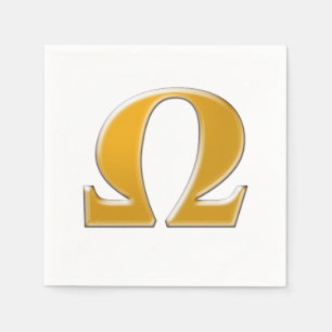 Golden Greek Omega - Symbool van verzet Servet