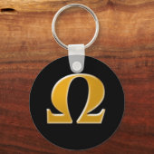 Golden Greek Omega - Symbool van verzet Sleutelhanger (Voorkant)