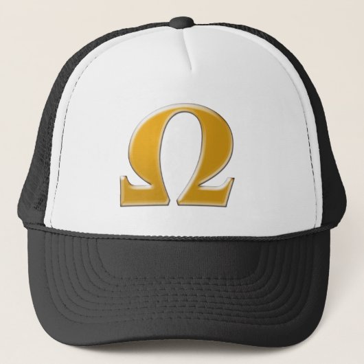 Golden Greek Omega - Symbool van verzet Trucker Pet (Voorkant)