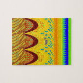 Golden green African Traditional Color Legpuzzel (Horizontaal)