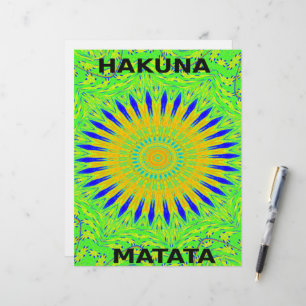 Golden Green African Traditional Colours Post Kaar