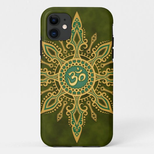 Golden Green Aum Star Case-Mate iPhone Case (Achterkant)