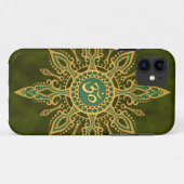 Golden Green Aum Star Case-Mate iPhone Case (Achterkant (horizontaal))