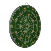 Golden Green Clover Pattern Dartbord (Voorkant Links)