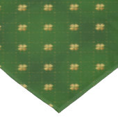 Golden Green Clover Pattern Tafelkleed (Gekanteld)