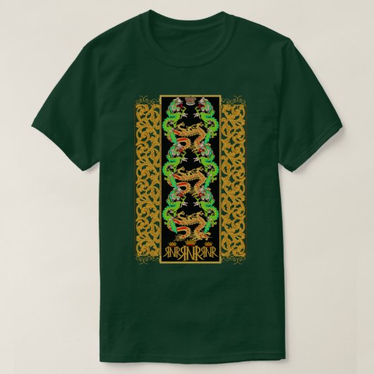 Golden Green Dragon RNR T-Shirt (Design voorkant)