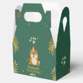 Golden Green Puppy Dog Kind Bedankdoosjes (Geopend)