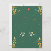 Golden Green Puppy Dog Kind Kaart (Achterkant)