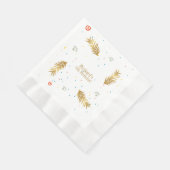 Golden Green Puppy Dog Kind Servet (Hoek)