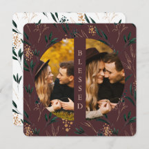 Golden Greenery Blessed Two Photo Eggplant